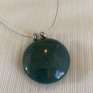 Green stone necklace